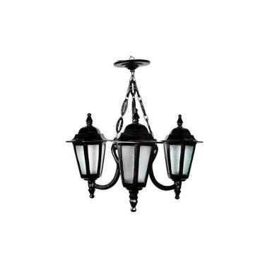 Imagem de Lustre Colonial de Teto Holandês com Corrente em Alumínio