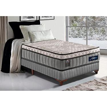 Imagem de Cama Box Solteiro Colchão Euro Pillow + Box 88x188x60 Molas Ensacadas Cama Inbox Frost Thermogel Living