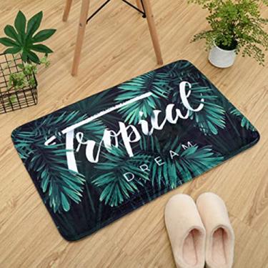 Imagem de Tapetes de banheiro, tapete de banho de espuma de memória de veludo, tapetes de banho antiderrapantes, lavagem à máquina, seca rapidamente, tapetes de banho de pelúcia ultra macios para banheiro, 50,8 x 76,2 cm