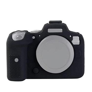 Imagem de HONGYAN capa da câmera Litchi Texure Soft Silicone Case para Canon Eos R6 acessórios para câmera