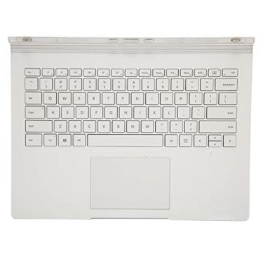 Imagem de Teclado de laptop de substituição com touchpad, teclado de resposta rápida de liga de alumínio de 13,5 polegadas para Surface Book 1834