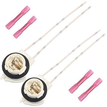 Imagem de Soquete de lâmpada de 2 peças, soquete de luz pigtail LS94, 19258649, 645-607 compatível com Chevy Avalanche Silverado Suburban Tahoe, GMC Envoy Sierra Yukon Sinal de seta, freio, luzes de corrida diurna