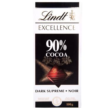 Imagem de Barra Chocolate 90% Cacau Lindt Excellence 100G