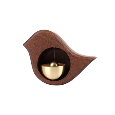 Imagem de Campainha de lojista, ímãs decorativos de geladeira, campainha de madeira fixada magneticamente, campainha de porta para negócios ao entrar e campainha exclusiva leve para decoração de guarda-roupa de loja de parede de porta