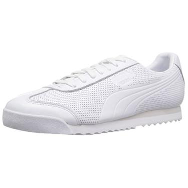 Imagem de PUMA Tênis unissex adulto Roma DLX Perf, Puma White-Nimbus Cloud, 8