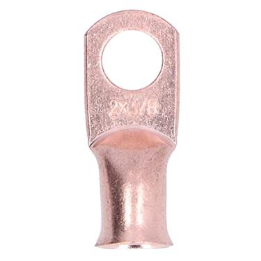 Imagem de Extremidades de bateria, cabo de bateria 2AWGx3/8 terminais de fio ilhós de cobre desencapados para ambientes externos automotivos marítimos