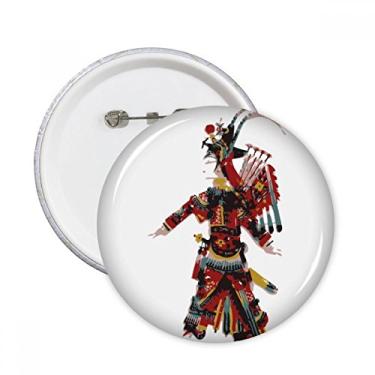 Imagem de Emblema de decoração tradicional de ópera chinesa com pinos redondos para decoração de 5 peças