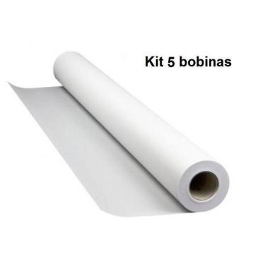 Imagem de Kit 5 Bobinas Sulfite Plotter 914X50M 75G/M Tubo 2