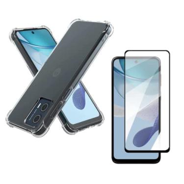 Imagem de Capa Capinha Anti Impacto + Película de Cerâmica 9D Compatível Com Motorola Moto G53 - (Hard Glass Store)