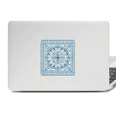 Imagem de Adesivo decorativo estilo Talavera azul padrão decalque vinil paster laptop decoração PC