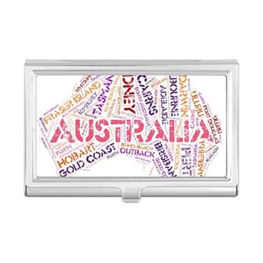 Imagem de Mapa de sabor da Austrália, ilustração, porta-cartões de visita, porta-cartões
