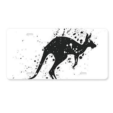 Imagem de DIYthinker Austrália Koala Silhueta Canguru Ilustração Placa de Licença Decoração de Carro Acessório de Aço Inoxidável