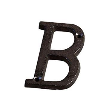 Imagem de Número de placa de casa flutuante 3D de 7,6 cm, letra do alfabeto de metal número A a Z, placa personalizada de 0 a 9 para placa de porta personalizada caixa de correio de rua, metal de ferro fundido, montagem de parafuso, antiferrugem