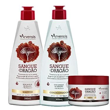 Imagem de Kit Arvensis Sangue de Dragão Shampoo + Condicionador 300ml + Máscara 250g