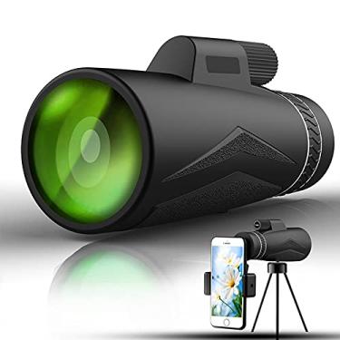 Imagem de Telescópio de localização 12x50 com pouca luz Telescópio externo 12 vezes à prova d'água, à prova de embaçamento com prisma BAK4 com tripé para todas as atividades ao ar livre Telescópio