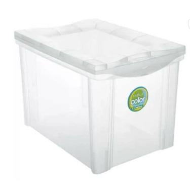 Imagem de Caixa organizadora média alta cristal 30L 21201 Ordene PT 1 UN