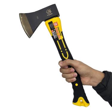 Imagem de Machado Lenhador com cabo fibra de vidro emborrachado para Jardim Camping Lenhador