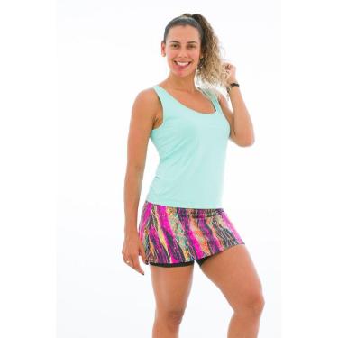 Imagem de Regata Feminina Fitness Baby Look com Tiras