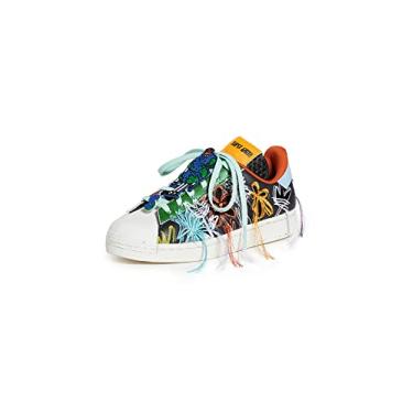 Imagem de adidas Superstar AEC Superearth SW T nis masculino, N cleo preto/amarelo brilhante/verde, 9