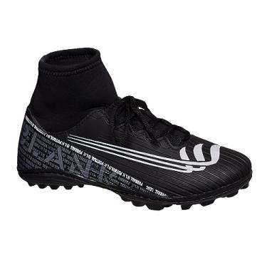 Imagem de Chuteira Society Botinha Preto Cano Alto com Solado Costurado (br_footwear_size_system, adult, numeric, numeric_37)