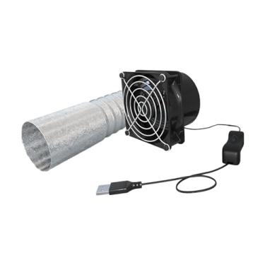 Imagem de Ventilador de exaustão de parede portátil ventilador de acampamento montado na parede galpões extrator ventilador ventilação para janela do banheiro , Ventilador Único Tubo 3M