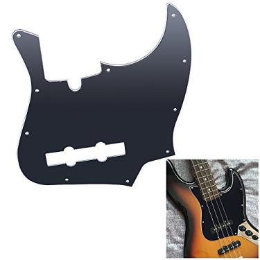 Imagem de SIMBAE JB Bass Pickguard 10 Furos JB Bass Pickguard Pick Guards Placa de Arranhar para Baixo Jazz Padrão para TAGIMA JB 3 Ply Construção de PVC