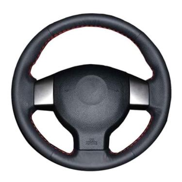 Imagem de Capa de volante, para Nissan Tiida 2004-2010 Sylphy 2006-2011 Versa 2007-2011 Versa Note 2007-2012, personalize couro costurado à mão DIY