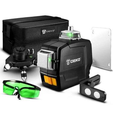 Imagem de Nível a Laser Profissional 12 Linhas Verdes 20m 532nm DEKO