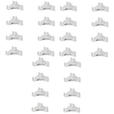 Imagem de Hemobllo 24 Peças Suportes De Prateleira Pegs Clipes De Prateleira De Freezer Suportes De Prateleira De Geladeira Em Aço Inoxidável Suporte Quadrado Prateleiras De Aço Inoxidável