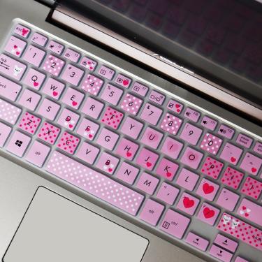 Imagem de Para asus teclado portátil protetor capa de pele zenbook flip 14 ux461ua ux461un/vivobook s14 s406ua