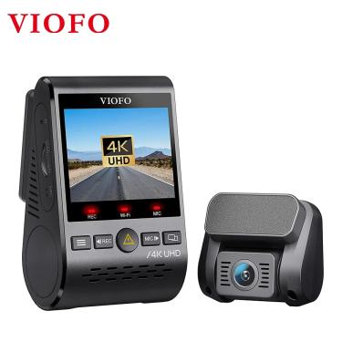 Imagem de VIOFO-A129 Pro Duo Dash Cam  Câmera frontal e traseira 4K  1080P  5GHz WiFi  GPS  Câmera Ultra HD