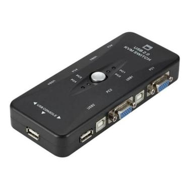 Imagem de Chaveador Kvm Vga Usb Switch 1X4 - 1 - Entrada 4 - Saidas