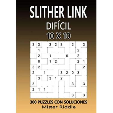 Imagem de SLITHER LINK 10 x 10 - DIFÍCIL - 300 PUZZLES CON SOLUCIONES