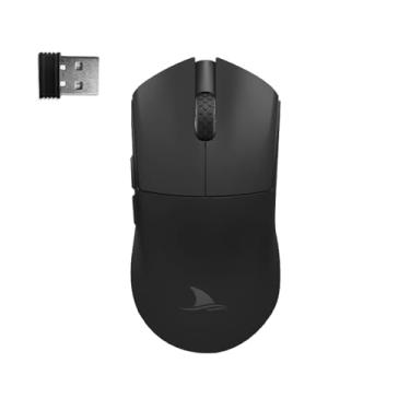 Imagem de Darmoshark Mouse Para Jogos Sem Fio M3 Pro, Tri-Mode 2.4G/Usb-C/Bluetooth Mouse Até 26KDPI, Sensor Óptico Paw3395, Peso Leve De 55G, 8 Botões Programáveis, Duração Da Bateria De 500Mah-Preto