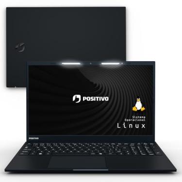 Imagem de Notebook Positivo Vision i15 Lumina Bar i3-N300 8GB 512GB SSD, Tela 15 polegadas Full HD Antirreflexo Linux - Preto
