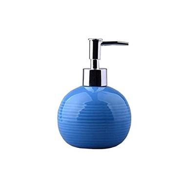Imagem de Porta Sabonete Líquido Dispensador de sabão acessórios do banheiro decoração do hotel, produtos de banho criativo simples mão cerâmica garrafa de sabão gel de banho Garrafa