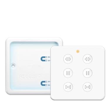 Imagem de ZMIN Tuya EU Interruptor de cortina de persiana WiFi – Estores elétricos motorizados com controle remoto de 2 canais