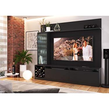 Imagem de Estante Home para TV 50" com Porta de Vidro Quiditá Preto
