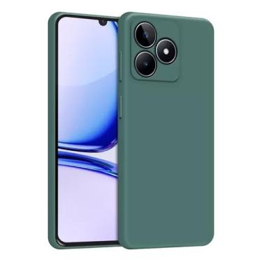 Imagem de Capa Capinha Compatível Realme C53 Silicone Aveludada Premium (VERDE MILITAR)