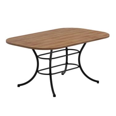 Imagem de Mesa de Jantar 6 Lugares 1,60m 1547 Carraro Freijó com Preto