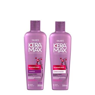 Imagem de Shampoo + Condicionador Keramax Desamarelador 300ml - Skafe