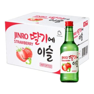 Imagem de Caixa de Soju Importado Aroma de Morango Jinro Strawberry 360mL - 20 Garrafas