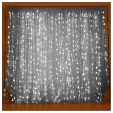 Imagem de Cascata De Natal 520 LED Luz Branca 8 Funções 5x2m 220V