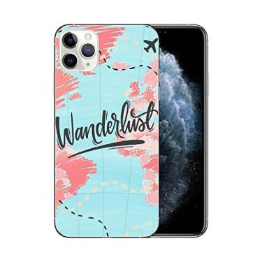 Imagem de World Map Planes Travel Soft Silicone Phone Case para Apple iPhone XR X XS 11 Pro Max 6 6S 7 8 Plus 5 5S SE 2020 Cover, C737, For iPhone 11