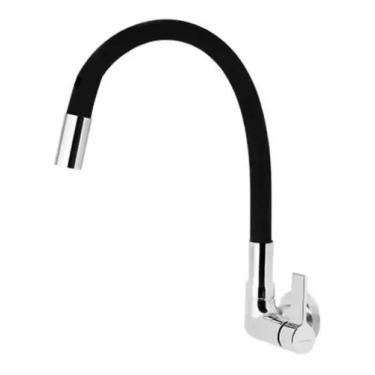 Imagem de Torneira Cozinha Gourmet Color 1/2 Parede c/ Arejador Fixo 2267-C91 Marchezan Preto