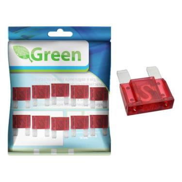 Imagem de 10x Fusível Automotivo Lâmina Grande Kit C/10 Peças 50amp - GREEN, 045