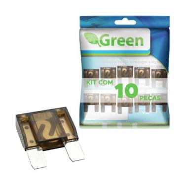 Imagem de 10x Fusível Automotivo Lâmina Grande Kit C/10 Peças 70Amp - GREEN, 045