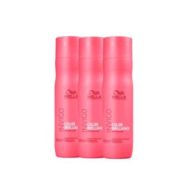 Imagem de Kit 3 Color Brilliance Shampoo 250ml - Wella Profissionals - Wella Pro