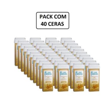 Imagem de Kit 40 Refil Cera Roll-On 100G Depilação - Depil Bella