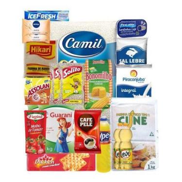 Imagem de Cesta Básica Econômica Completa Alimentos Essencial 23 Itens - Higipac